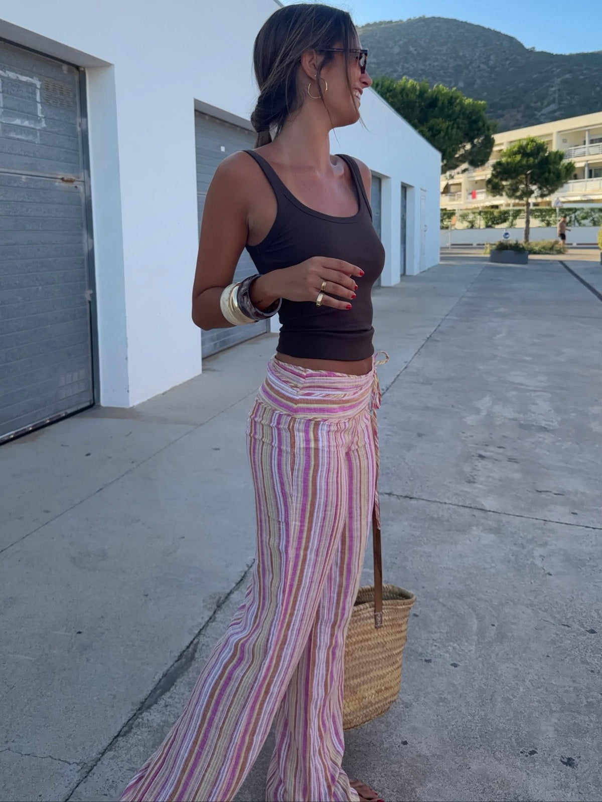 Sienna Striped Palazzo Pants