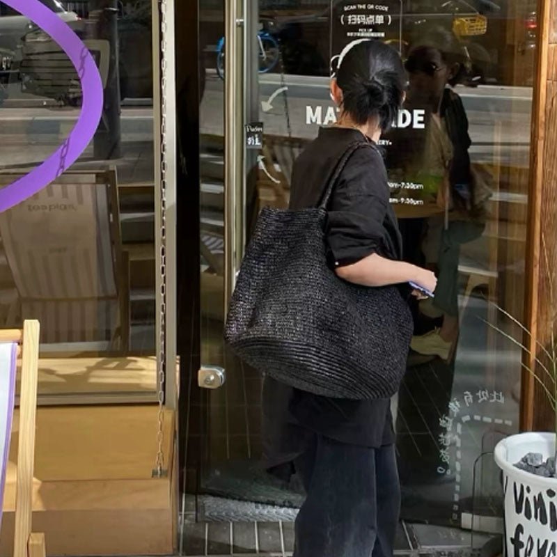 Χειροποίητη τσάντα tote Sophia από ρατάν