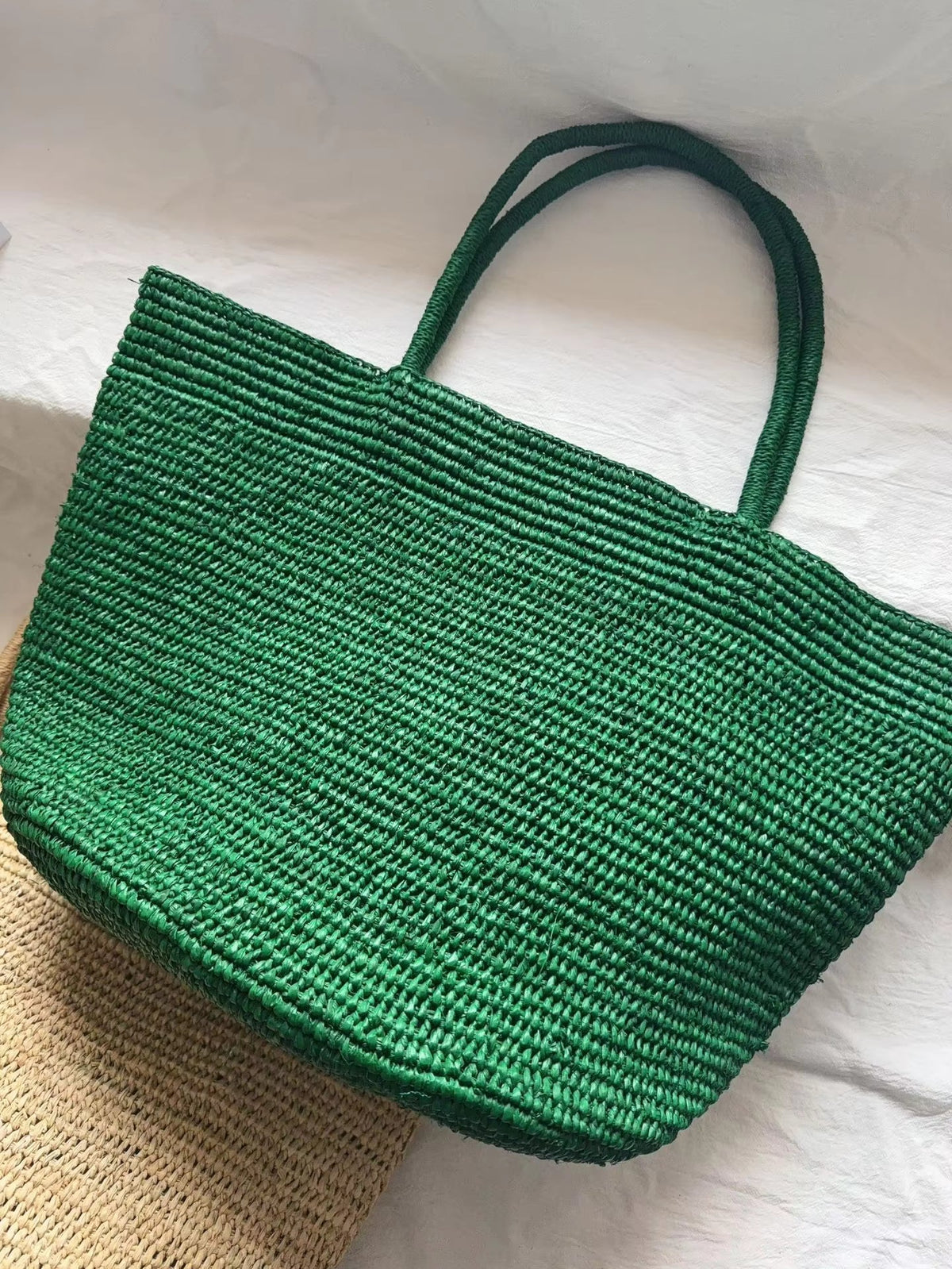 Χειροποίητη τσάντα tote Sophia από ρατάν