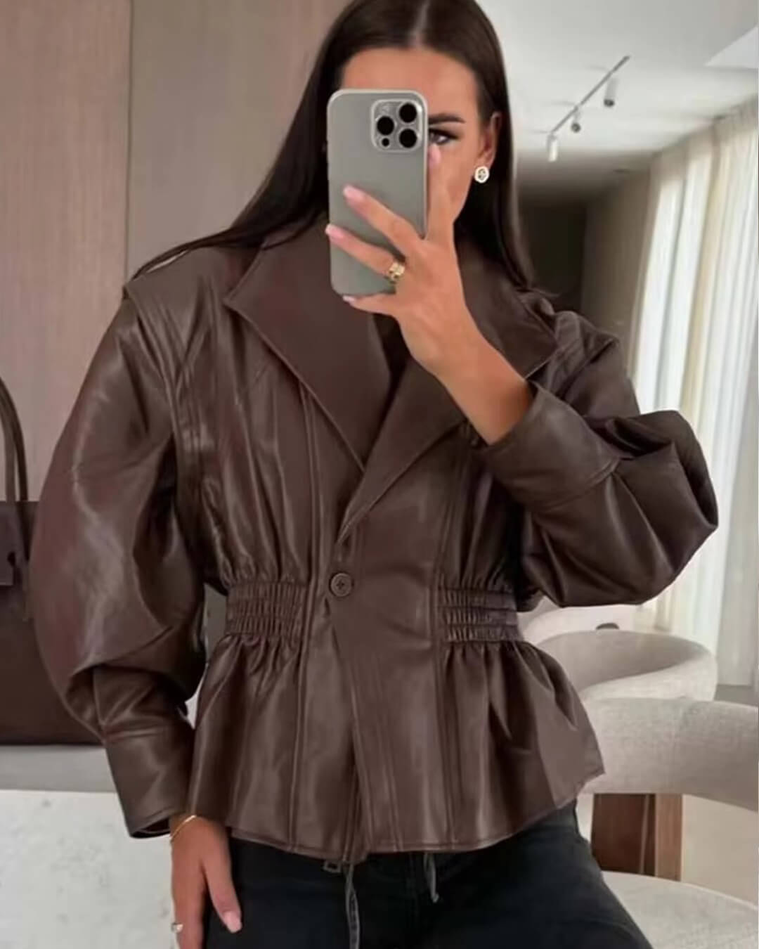 Δερμάτινο μπουφάν Stephanie