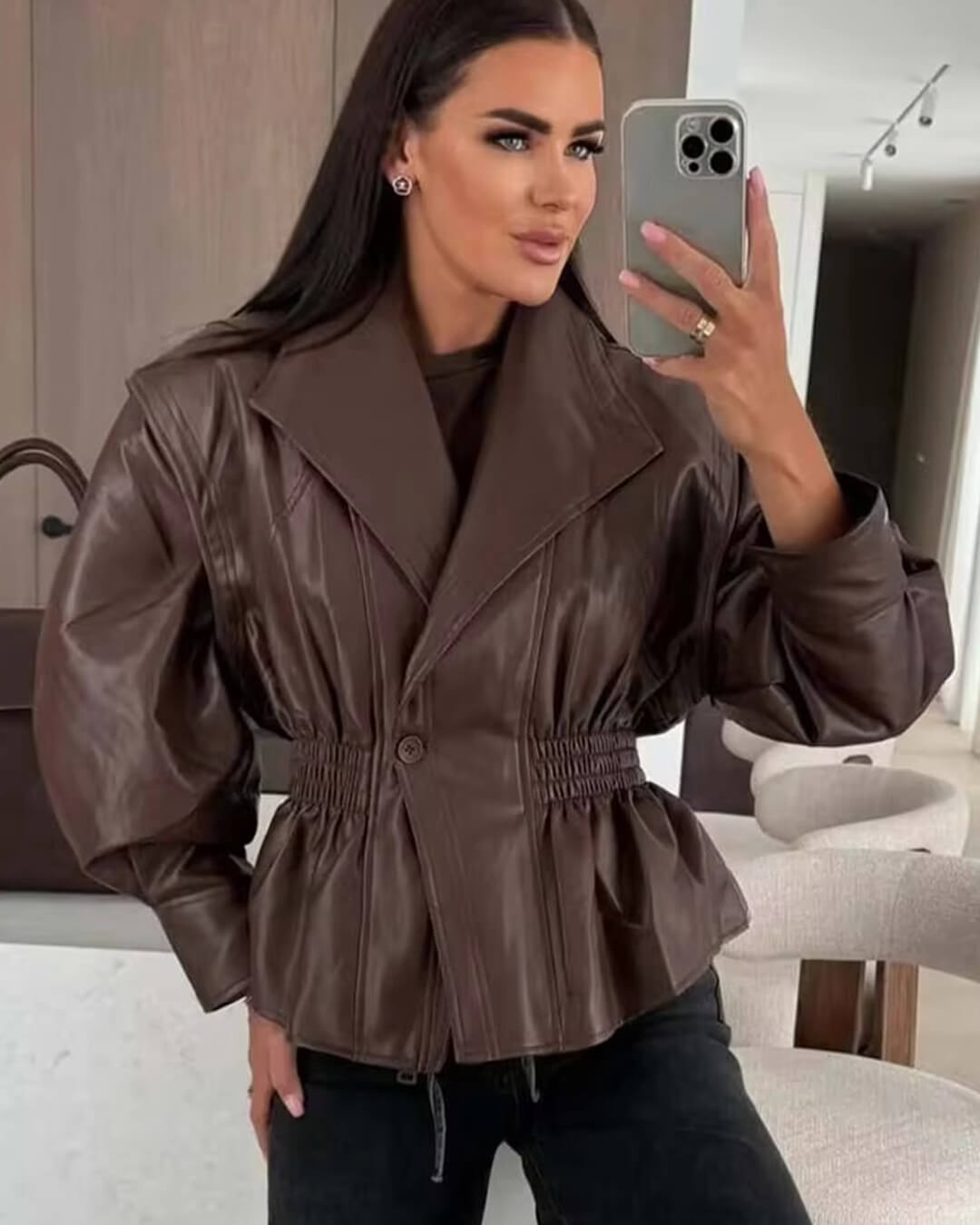 Δερμάτινο μπουφάν Stephanie