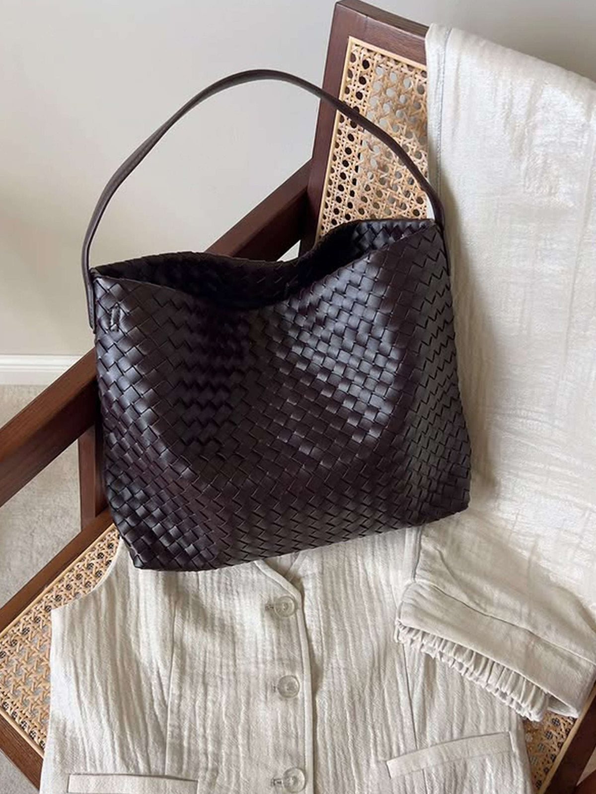 Sylvia Πλεκτή tote τσάντα