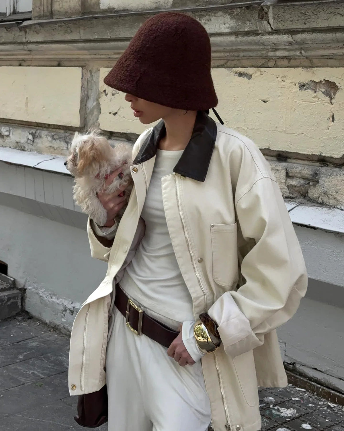 Oversized τζάκετ Therese με κορδόνι