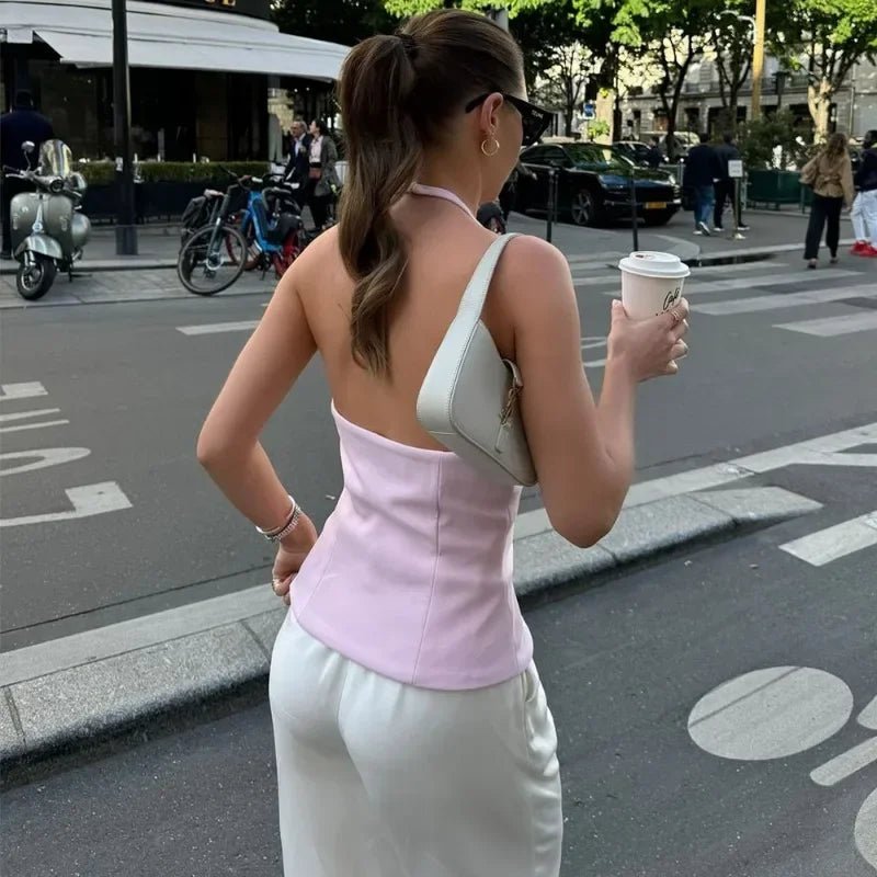Τοπ Valerie με φιόγκο και λαιμόκοψη halter