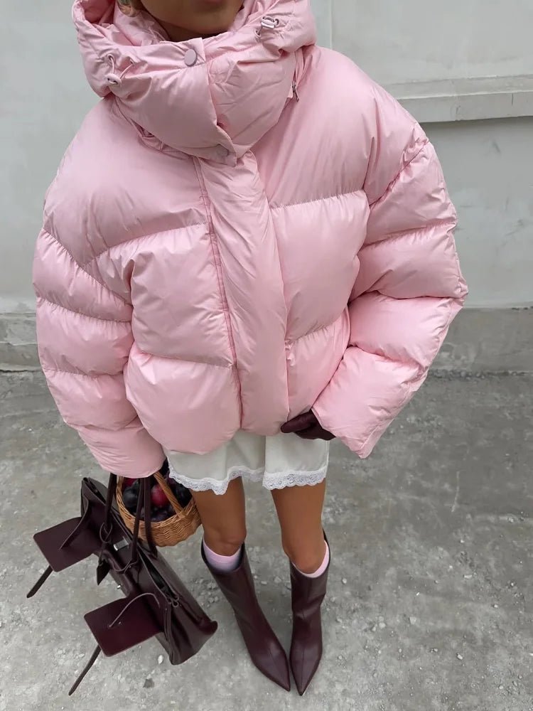Μπουφάν Vina με κουκούλα και επένδυση puffer