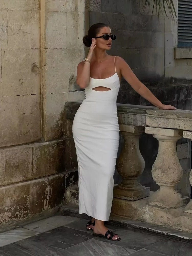 Violet Backless Sling Dress