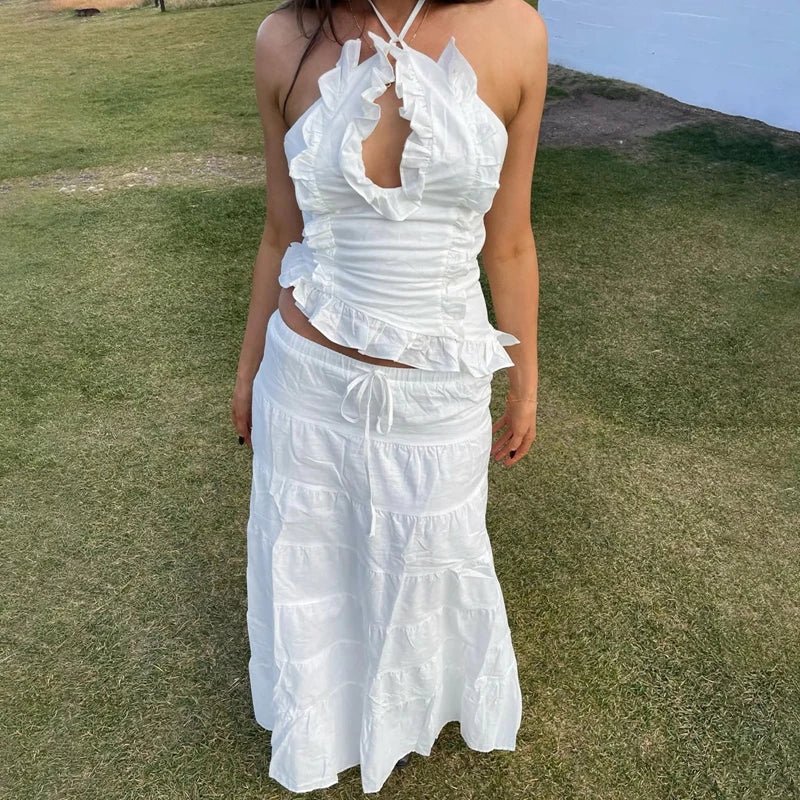 Σετ δύο τεμαχίων Yasmine με βολάν